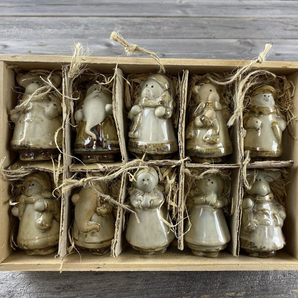 Kirkland's Potters Garden St. Nicholas Holiday Edition 10 Ceramic Ornaments